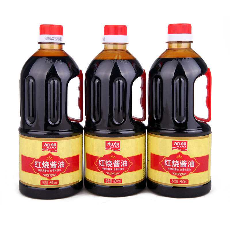 加加红烧酱油800ml优质生抽非转基因大豆酿造味道鲜美