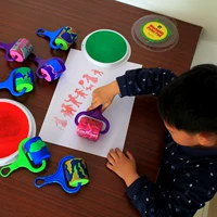 Trẻ em mẫu giáo của nguồn cung cấp bức tranh con lăn bàn chải bàn chải xốp bàn chải EVA bọt cọ xát đồ chơi graffiti cọ vẽ cho trẻ em