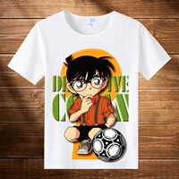 Thám tử Conan t-shirt nam phim hoạt hình anime ngắn tay sinh viên mùa hè quần áo giản dị cổ tròn đáy áo hình dán bts