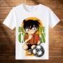 Thám tử Conan t-shirt nam phim hoạt hình anime ngắn tay sinh viên mùa hè quần áo giản dị cổ tròn đáy áo hình dán bts