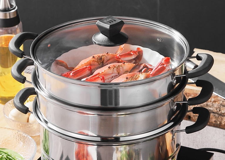 3三层加厚蒸屉小电磁炉煤气灶天猫大容量内里,多种美味佳肴可同时蒸煮