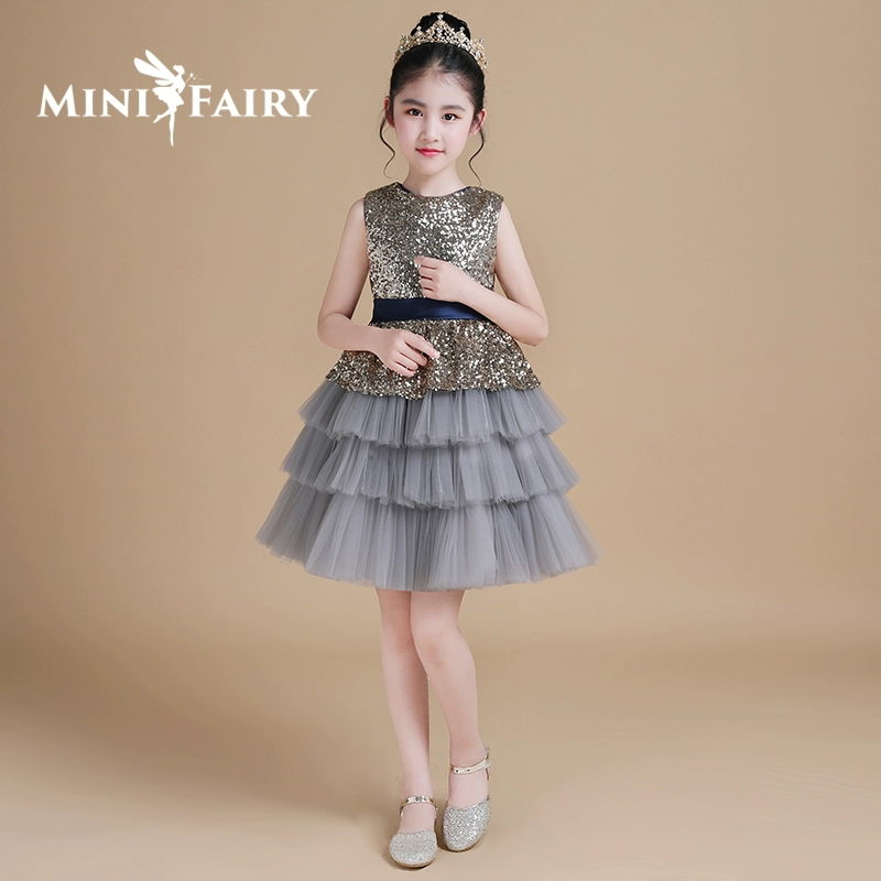 Trẻ em ăn mặc công chúa váy tiểu học hợp xướng phù hợp với hoa cô gái trang phục váy phồng váy chủ váy - Váy trẻ em