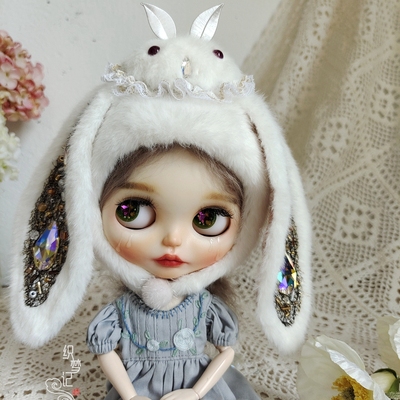 taobao agent [Weaving Dream] Moth -moth hats material bag BLYTHE small cloth doll hat BJD baby clothing material bag