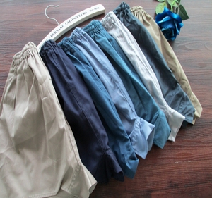 Sáu túi của trung và cũ tuổi cotton kaki của nam giới chân phẳng quần short kích thước lớn đồ lót lỏng tether cotton