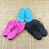 Phụ nữ thời trang giản dị mới phẳng với phim hoạt hình flip-flops bãi biển bình thường flip-flops màu rắn nhà Dép