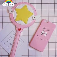 Nhật bản và Hàn Quốc dễ thương phim hoạt hình Sakura anime mềm chị magic wand chút cổ tích thanh xe buýt sinh viên tàu điện ngầm thẻ truy cập bộ thẻ ví nhiều ngăn đựng thẻ