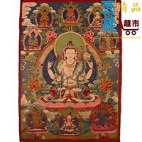 Тибетское древнее искусство и культурное сокровище Четырехруемое ручная живопись ручной картины старая декора