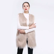 Faux fur Women vest vest fake fur lông len rửa tóc sang trọng lông lông đổi mới ban đầu - Faux Fur