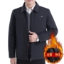 Áo khoác nam trung niên mùa thu cộng với áo khoác bông giản dị Áo khoác nam trung niên mùa thu và mùa đông mặc áo khoác ngoài cho bố áo khoác đại bàng