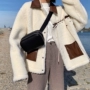 Dây khâu lông cừu áo khoác da nữ quần áo chic chic ba ba với SSY 2019 mùa đông mới - Áo khoác dài áo khoác jean