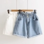 12 cô gái 13 quần short denim mùa hè Trẻ em 15 tuổi học sinh trung học mặc quần hoang dã nửa mỏng mỏng quần nóng - Quần jean quần jean denim trẻ em