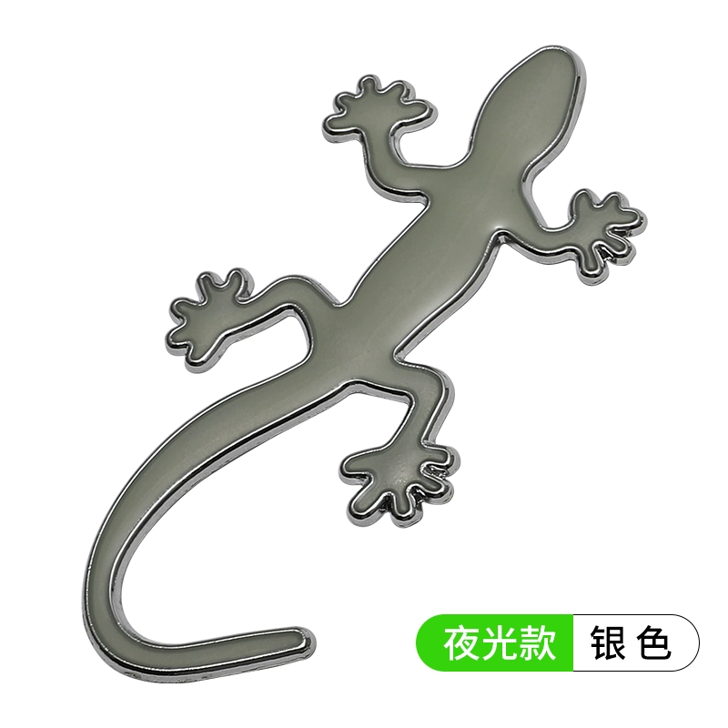 Đồ trang trí xe hơi Daquan xe đuôi -To -Earth Geckon Pure Metal Sticker lo go xe hoi lô gô các hãng xe oto 