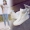 Mùa hè 2018 phong cách mới Giày vải cao cổ Velcro nữ tăng phiên bản Hàn Quốc của đôi giày nhỏ màu trắng dành cho sinh viên giay the thao nu