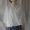 Áo thun cổ chữ V của Ramie rõ ràng mỏng và chống nắng thoáng mát quần áo áo khoác cotton và vải lanh nữ 2019 hè mới - Áo sơ mi