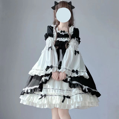 taobao agent Genuine retro elegant removable dress, Lolita OP, Lolita style