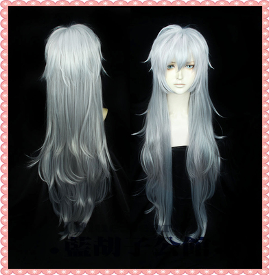 taobao agent [Blue beard] Tomorrow Ark COS wig Rapland silver white anti -war