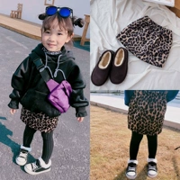 Флисовая мини-юбка, весенняя зимняя детская юбка, увеличенная толщина, в корейском стиле, в западном стиле, свободный крой