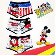 Quần lót nam quần lót cotton Disney Mickey Mouse dễ thương vài phim hoạt hình quần short đầu