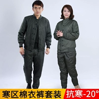 Куртка, комбинезон, зеленые уличные удерживающие тепло зимние штаны подходит для мужчин и женщин, увеличенная толщина