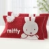 Khăn bông gạc vàng Miffy hoạt hình dễ thương thỏ bông mềm mại thoáng khí hấp thụ ẩm - Khăn gối áo gối lụa Khăn gối