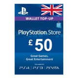 Британская служба Sony PSN Recharge Card 50 £ 50 £ 50 British GBP50 PlayStation Card UK PS5/4