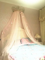 Châu Âu giường công chúa giường vỏ gạc rèm cửa Shaman sợi trang trí sợi màu hồng với đáng yêu ngủ giấc mơ khung giường vỏ manti - Bed Skirts & Valances rèm che giường tầng	