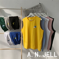 Phiên bản Hàn Quốc của ulzzang nam Dongdaemun mùa hè khí thêu cotton lỏng không tay áo thun vest - Bộ đồ đồ bộ cát hàn