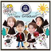 Счастливого выпуска 4 человека