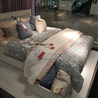 Подлинный специалист по стеганому одеял и наволочке Ikea ykea yedwalmo и подушке без кровати светло -розовый