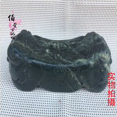 Подвеска для автомобиля 仿古岫玉白玉玉器青海料俄罗斯料双虎头刻夏季清凉颈椎保健康枕头
