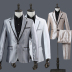 Nam sọc phù hợp với máy chủ trang phục dài tay áo phù hợp với giai đoạn ca sĩ phù hợp với màu đen và trắng vàng bạc ảnh váy Suit phù hợp