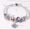 Pan nhà phong cách bạch kim bạch kim khảm vương miện hạt thủy tinh vòng tay Sen sinh viên in gió quà tặng năm mới - Vòng đeo tay Clasp
