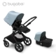 Water Mist Blue Canopy Black Frame Black Wheel Black Clote Group