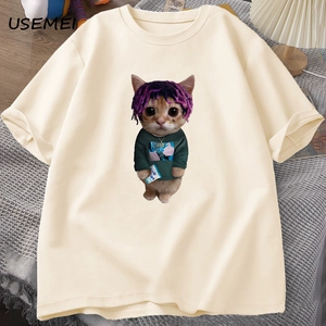 L il u zi ver t kitty men st shirt-повседневная летняя винтажная сгустка