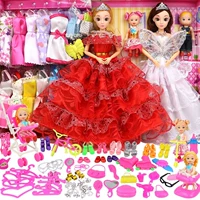 Đồ chơi cho trẻ em Băng tuyết nói chuyện với Barbie Set Girl Princess 60cm Female Single House - Búp bê / Phụ kiện thế giới đồ chơi