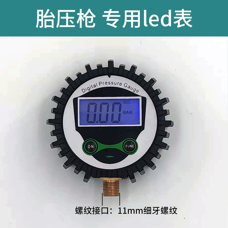 đồng hồ đo áp suất lốp Kỹ thuật số rõ ràng đồng hồ đo áp suất lốp có độ chính xác cao đồng hồ đo áp suất không khí vành đai bơm hơi lốp xe lạm phát đo giám sát nạp lại súng khí đo áp suất lốp thiết bị đo áp suất lốp ô tô 