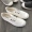 Giày nữ mới xu hướng giày sinh viên giày thể thao giản dị một bàn đạp trắng giày trắng đế thấp đế thấp - Plimsolls