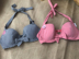 Nội 279 thu thập ngực hỗ trợ ngực đầy đủ busties treo cổ khóa bikini tops áo tắm áo ngực nữ mới Bikini
