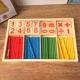 khung gậy gỗ số toán hạng số học số trẻ em ở trường mẫu giáo thanh Chí Meng đồ chơi giáo dục học máy tính
