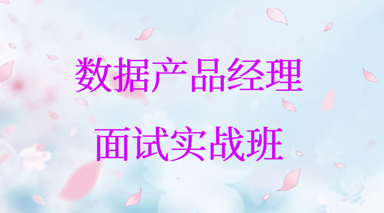 数据产品经理面试实战班