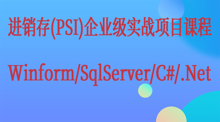 haima malala aotuo fuer aoer PSI Winform SqlServer C# .Net视频课程
