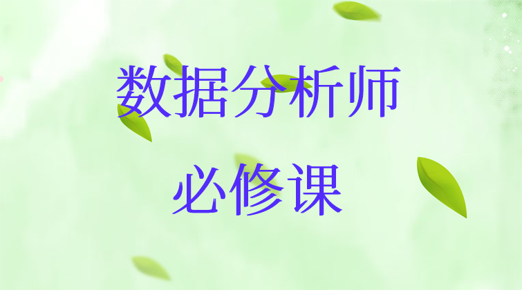 数据分析师必修课