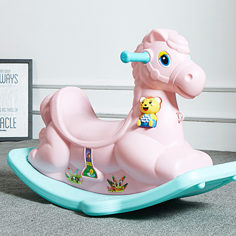 儿童木马塑料玩具宝宝摇马带音乐婴儿摇摇马