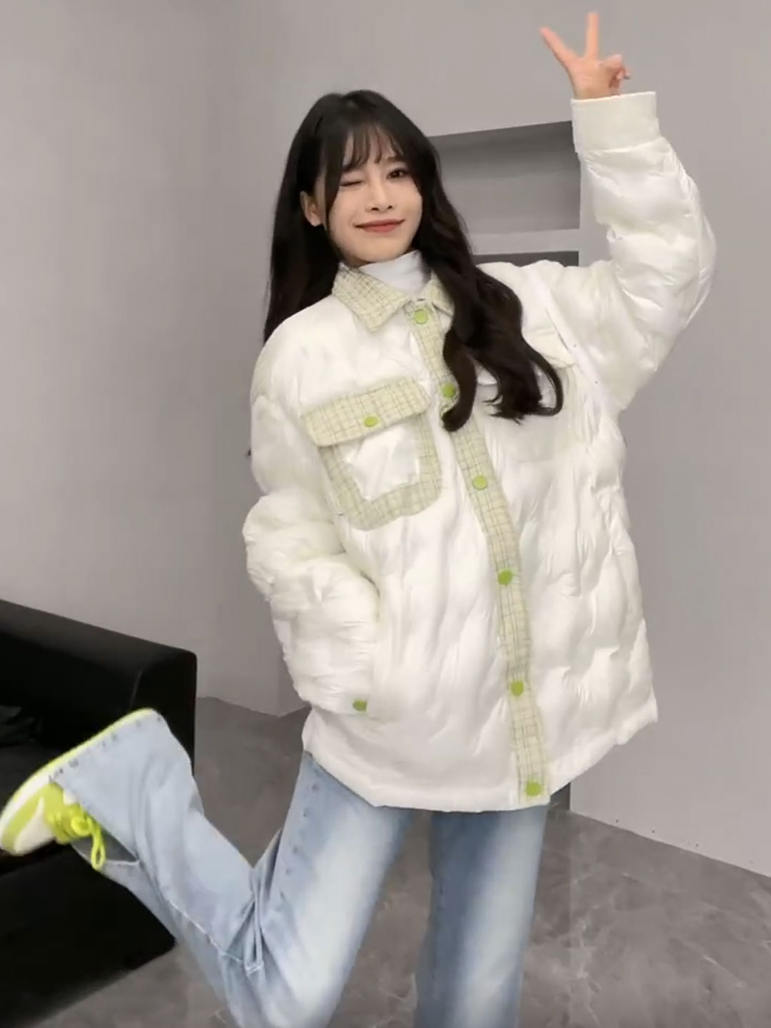 棉服外套女2022冬季新款韩版ins设计感小个子宽松加厚羽绒服外套-淘宝网