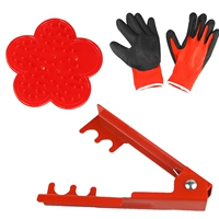 (Красный) ступени Pligers+Thorns Leaf Scure+перчатки