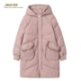 Yêu khách màu hồng áo khoác cotton nữ trùm đầu dài 2018 rộng rãi áo khoác cotton dày ngọt ngào AK148 - Bông áo khoác phao nữ hàn quốc