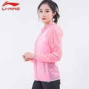 Chính hãng Li Ning nữ quần áo da 16 mùa hè nhóm mua hàng loạt siêu nhẹ thoáng khí nhanh chóng làm khô kem chống nắng thể thao áo gió AFDL312