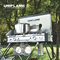 Япония Uniflame Double -Heded Gas Furnace на открытом воздухе для барбекю Self -Draving Camping Outdoor Camping Cam