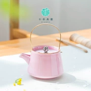 Không chỉ thanh lịch celadon dầm nồi gốm bộ ấm trà phong cách Nhật Bản màu hồng hoa ấm trà đơn nồi ấm trà sáng tạo - Trà sứ