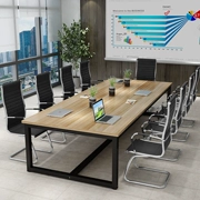 Bàn hội nghị bàn dài về bàn đàm phán và ghế kết hợp bàn hình chữ nhật dễ dàng bàn lớn - Nội thất văn phòng